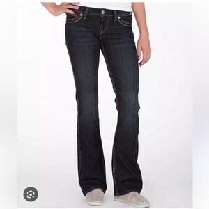 Silver Jeans Women's Frances Boot Stretch Dark Wash Low Rise Jeans - 26